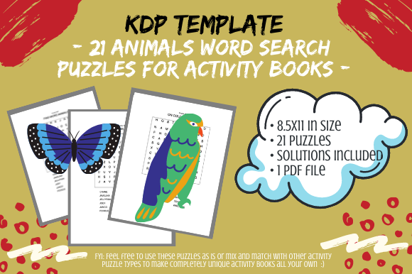 21 Assorted Animals Word Search Puzzles: A Fun and Engaging Activity Book for Puzzle Enthusiasts