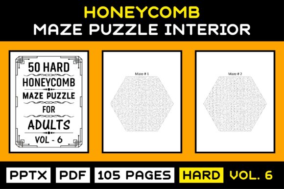 50 Hard Adults Maze Puzzle Interior V-6: A Challenging and Engaging Puzzle Book