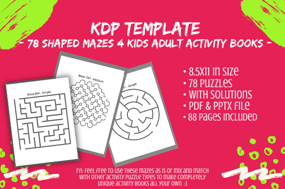78 Easy Medium Mixed Shape Mazes