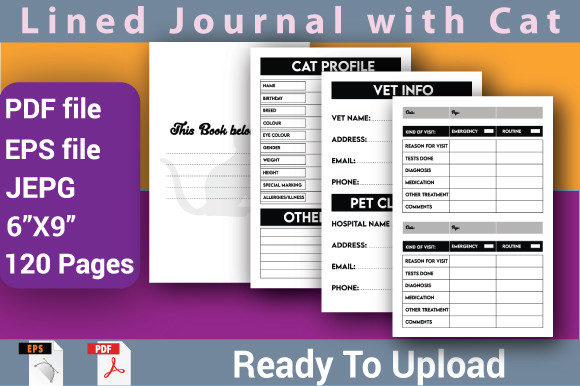 Creative Lined Journals with Cat Designs