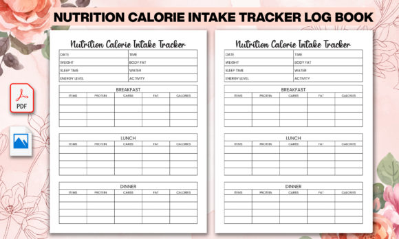 Mastering Your Health Goals with a Nutrition Calorie Intake Tracker Log