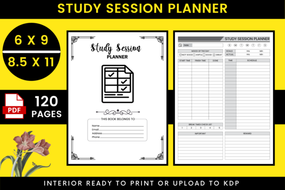 Maximize Your Study Sessions with the KDP Study Session Planner