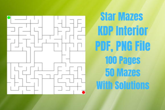 Star Mazes for KDP Activity Interior: A Creative and Engaging Puzzle Book for Kids
