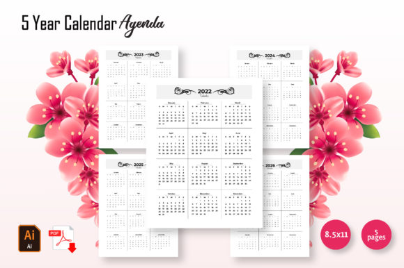 Strategic Planning with the 5 Year Calendar Agenda for Kdp