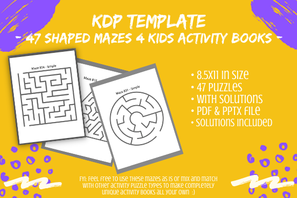 Strategic Use of 47 Easy Mixed Shape Mazes for Kids and Adults