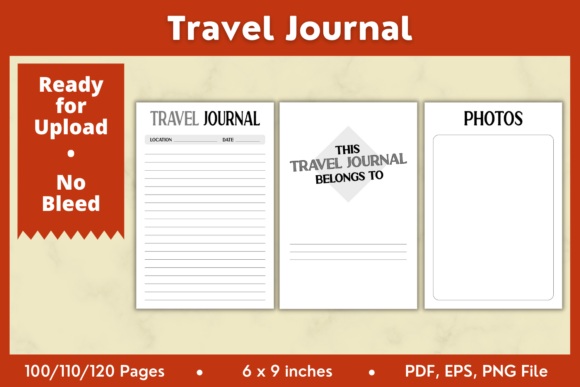 Unlock Your Travel Memories with the Travel Journal KDP Interior 6x9in