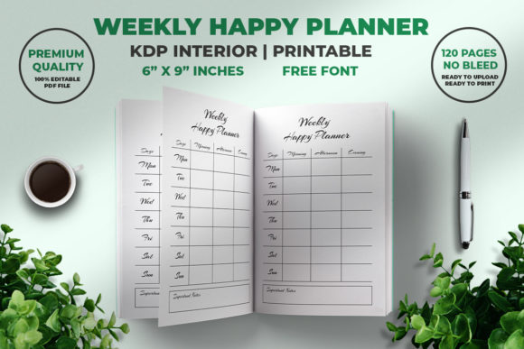 Weekly Happy Planner KDP Interior: A Versatile Tool